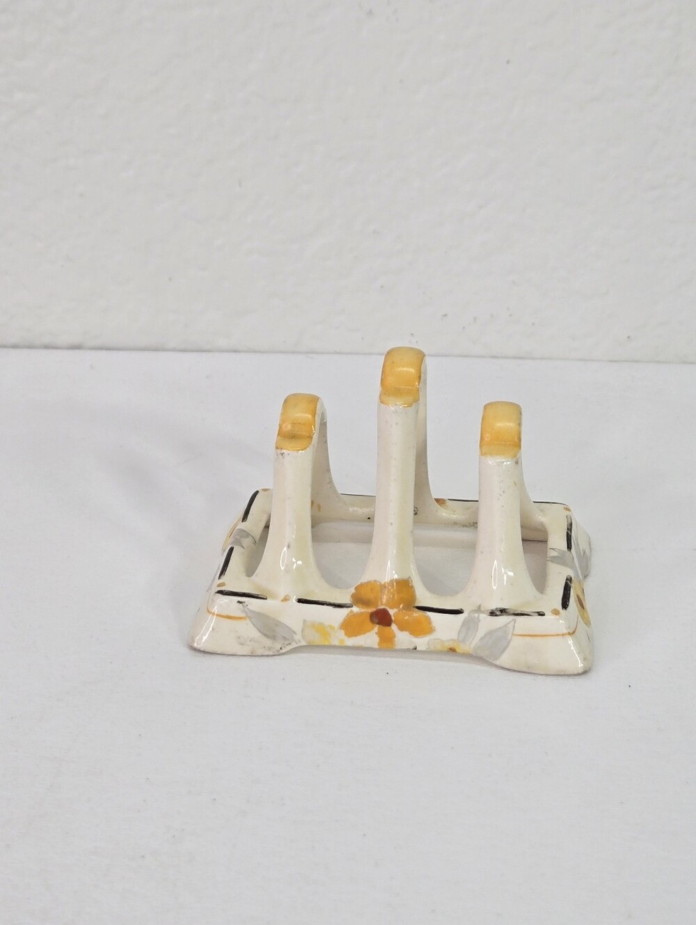 VTG‎ Crown Ducal Sunburst Art Deco Ceramic Toast Rack 1933 England Pat 2649 Farm